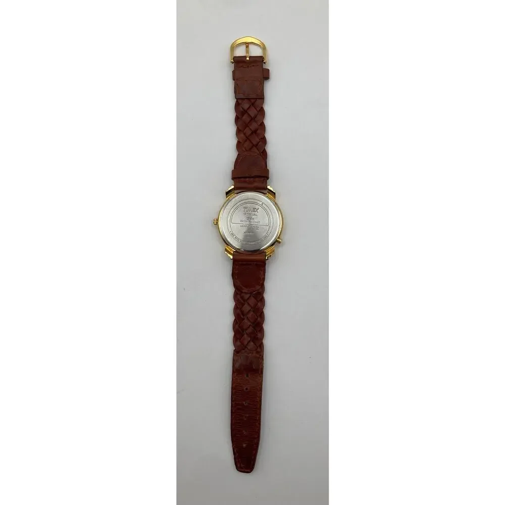 VTG Unique 90's Timex Indiglo Men's Watch 36mm - New Battery Adjustable WR